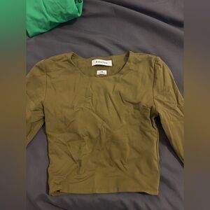 Babaton Khaki Long Sleeve Top